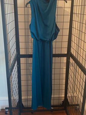 Teal Sleeveless Maxi Dress